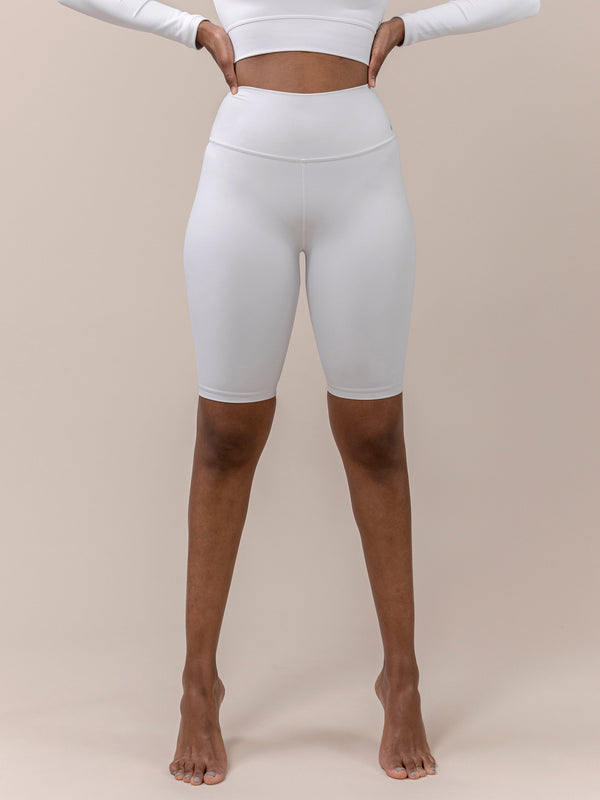 Lyraa Biker Shorts Crispy White